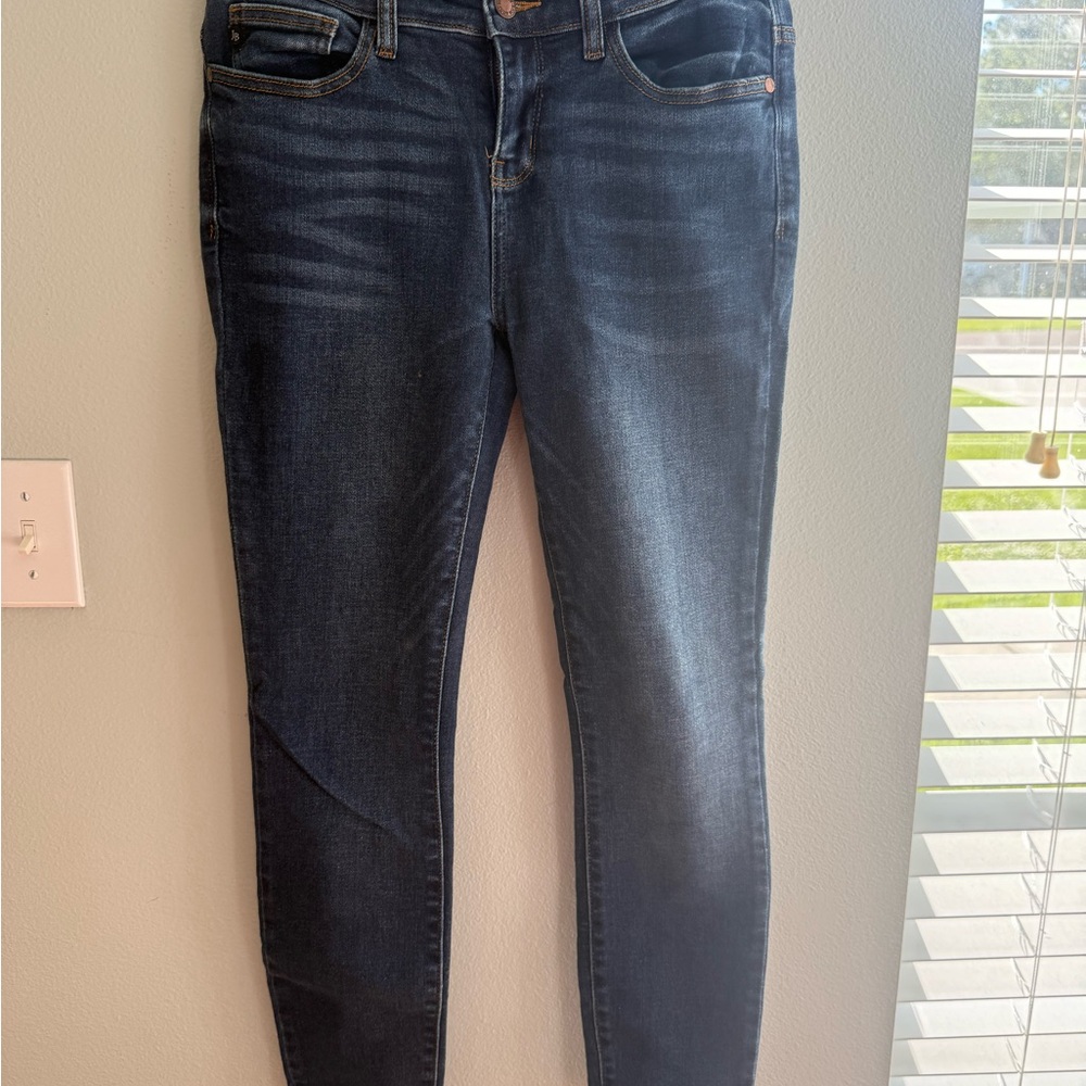 Judy Blue Washed Dark Blue Skinny Jeans